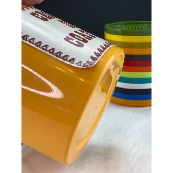 Vintage Ritepoint Crock of Coasters - Picture 9 of 12